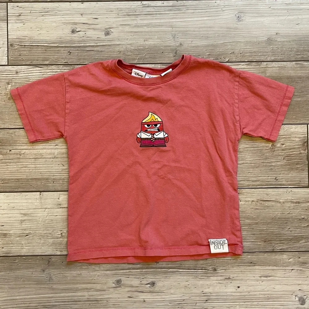 Zara | Disney Inside Out Anger T-Shirt | Size: 3